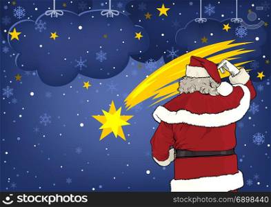 Santa Claus and Christmas Star