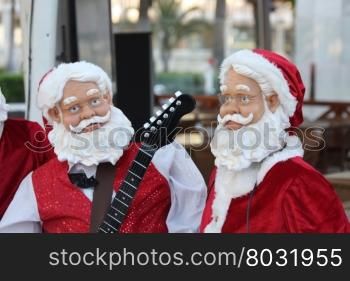 Santa Claus and friends as an orchestra
