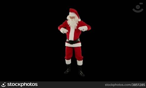 Santa Claus Dancing against Black, Dance 5