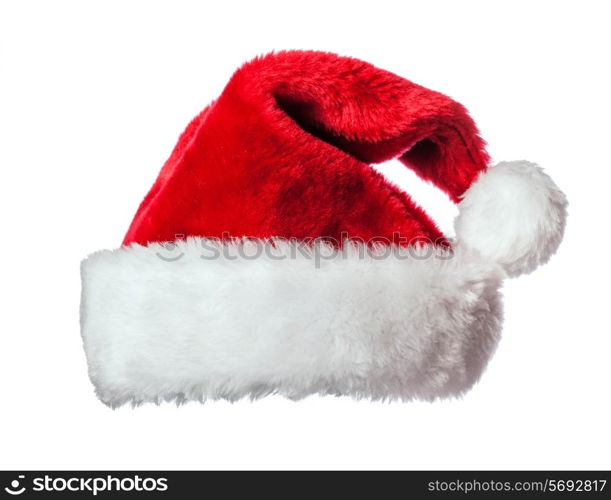 Santa Claus hat isolated on white background