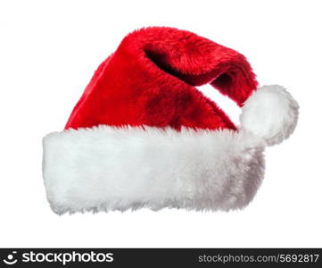 Santa Claus hat isolated on white background