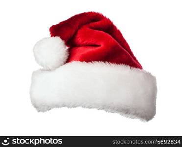 Santa Claus hat isolated on white background