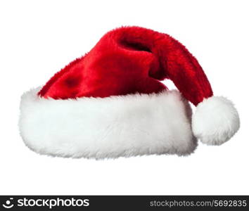 Santa Claus hat isolated on white background