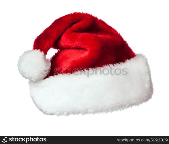 Santa Claus hat isolated on white background