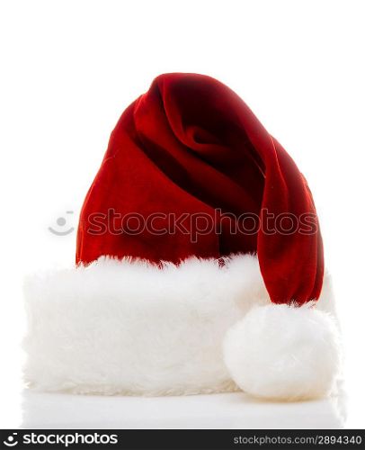 Santa claus hat isolated over white