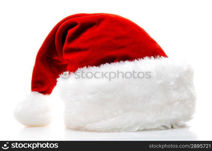 Santa claus hat isolated over white