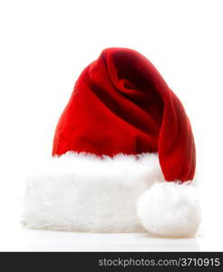 Santa claus hat isolated over white