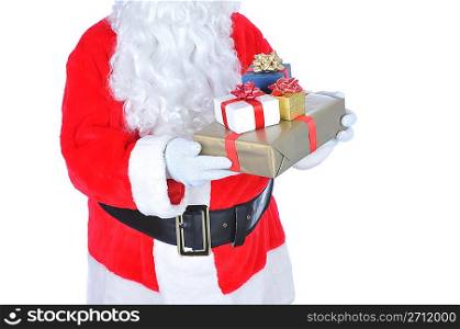 Santa Claus Holding Presents