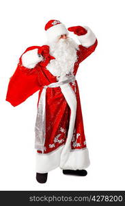 santa claus isolated on white