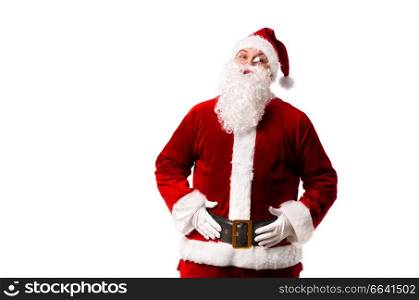 Santa Claus isolated on white background. Santa Claus on white background