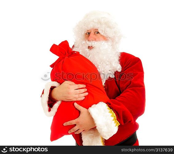 Santa Claus isolated over white