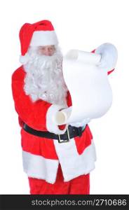 Santa Claus with a Blank Naughty List