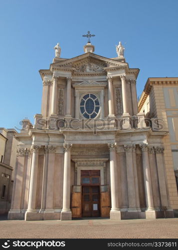 Santa Cristina and San Carlo church. Chiesa di Santa Cristina e Carlo church in Piazza San Carlo, Turin, Italy