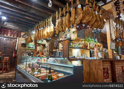 Santa Cruz de Tenerife,Spain-January 2017:Meat Products For Sale In Tenerife Market, Spain
