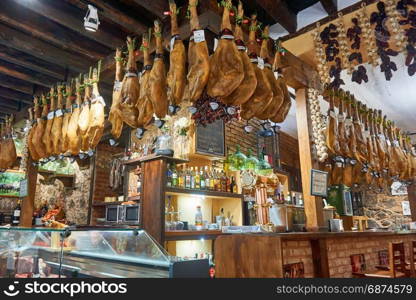 Santa Cruz de Tenerife,Spain-January 2017:Meat Products For Sale In Tenerife Market, Spain