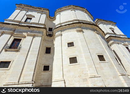 Santa Engracia Church, National Pantheon (17th-century) outdoor view in Lisbon, Portugal.