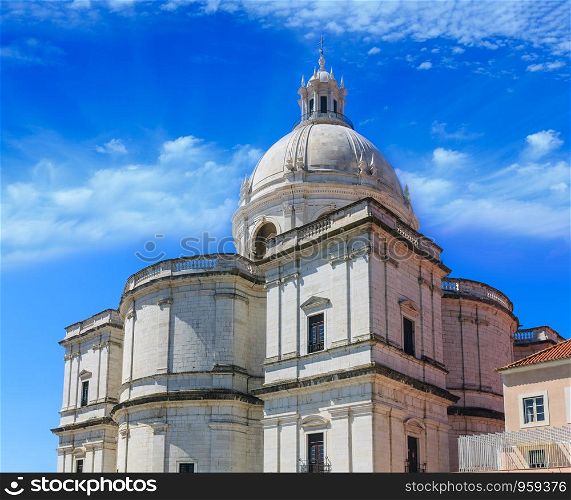 Santa Engracia Church, National Pantheon (17th-century) outdoor view in Lisbon, Portugal.