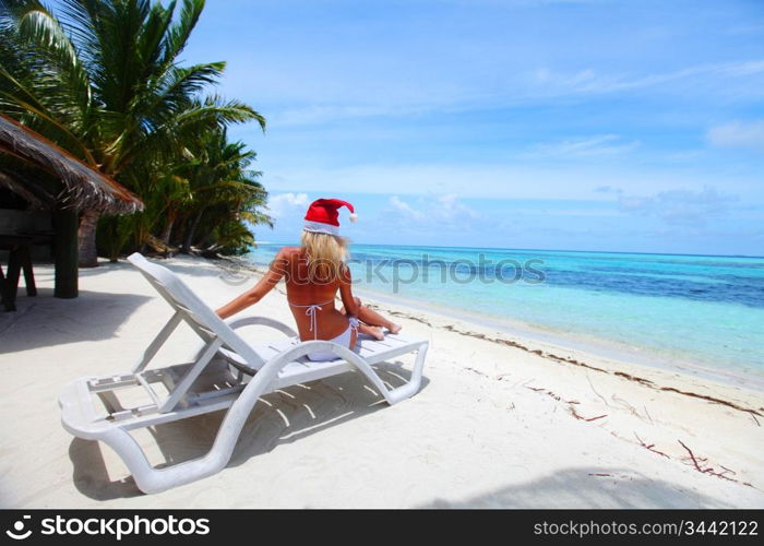 santa girl vacation in longue