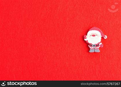 Santa isolated on a red background