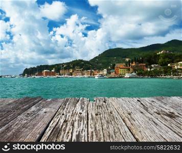 Santa Margherita Ligure town on Ligurian coast in Italy