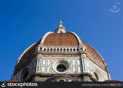 Santa Maria del Fiore, Florence Cathedral, with the magnificent dome of Brunelleschi stone