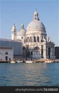 Santa Maria Della Salute Church at Grand canal Venice Italy