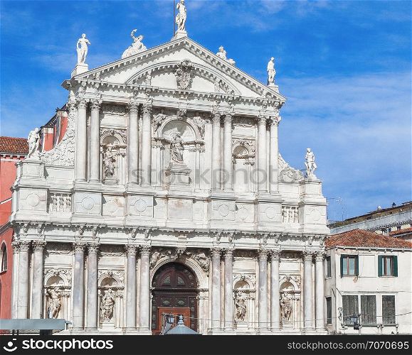 Santa Maria di Nazareth Church,church facade in Venice