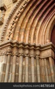 Santa Marina church door in Seville of Spain at Macarena Sevilla
