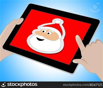 Santa Online Representing Father Xmas And Christmas