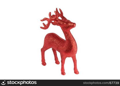 Santa's reindeer for Christmas or other important festival. Red Reindeer model for show.