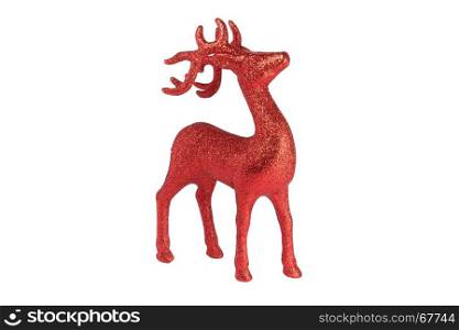 Santa's reindeer for Christmas or other important festival. Red Reindeer model for show.