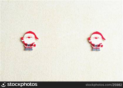 Santa's isolated on a white background