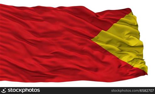 Santander De Quilichao City Flag, Country Colombia, Cauca Department, Isolated On White Background. Santander De Quilichao City Flag, Colombia, Cauca Department, Isolated On White Background