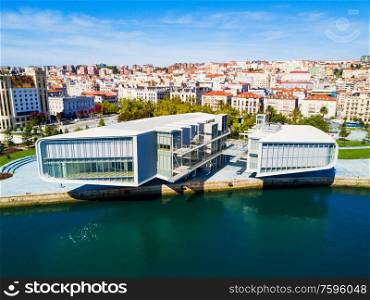 SANTANDER, SPAIN - SEPTEMBER 27, 2017: Centro Botin or Botin Center is a cultural facility building located in Santander, Spain