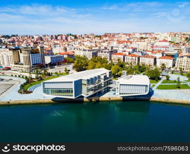 SANTANDER, SPAIN - SEPTEMBER 27, 2017: Centro Botin or Botin Center is a cultural facility building located in Santander, Spain