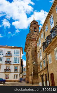 Santiago de Compostela end of Saint James Way in Galicia Spain