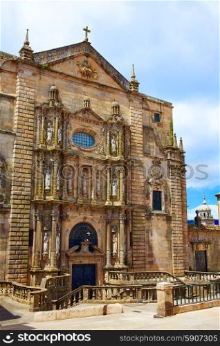 Santiago de Compostela end of Saint James Way San Matino Pinario church in Galicia Spain