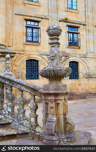 Santiago de Compostela end of Saint James Way San Matino Pinario monastery in Galicia Spain