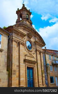 Santiago de Compostela Santa Maria del Camino church end of Saint James Way in Galicia Spain