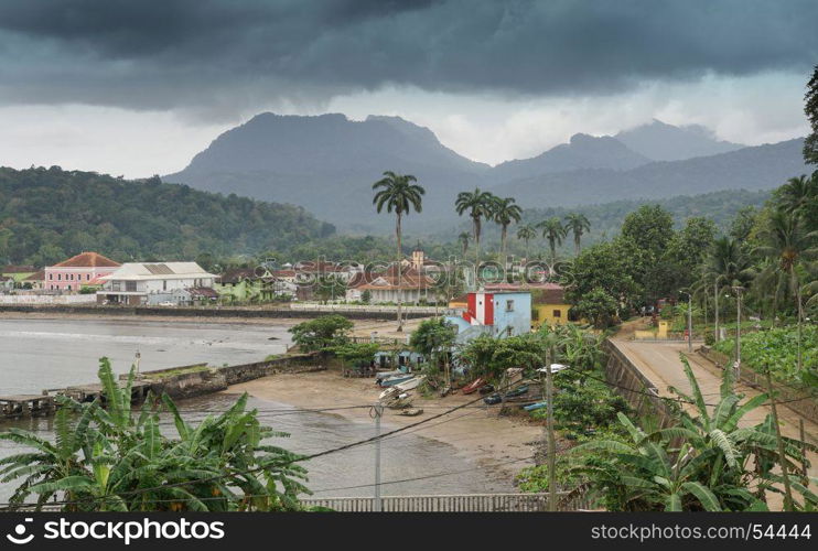 Santo Antonio, capital of Principe Island, Sao Tome and Principe, Africa