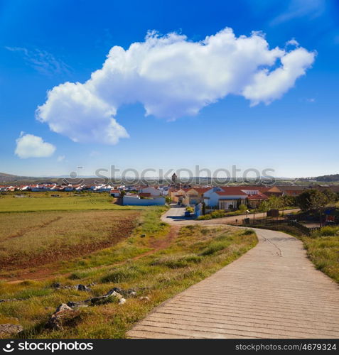 Santos de Maimona village in Spain Extremadura by Via de la Plata