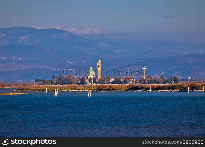 Santuario di Barbana sanctuary in Italy, near town of Grado