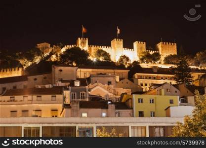 Sao George Castle in the center of Lisbon, Portugal