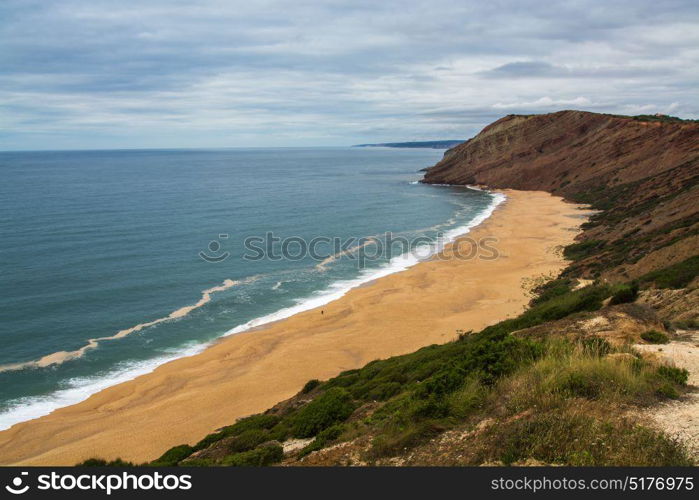 Sao Martinho do Porto Portugal. 26 June 2017.Gralha beach in Sao Martinho do Porto. Sao Martinho do Porto, Portugal. photography by Ricardo Rocha.