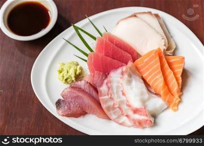 Sashimi set, japanese groumet cuisine