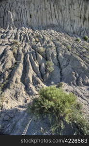 Saskatchewan Big Muddy Badlands hoodoo blue sky