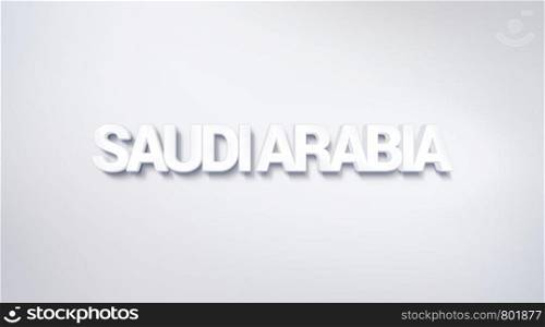 Saudi Arabia, text design. calligraphy. Typography poster. Usable as Wallpaper background