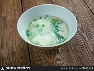 Sauer Suppe - Hot and sour soup of Bavarian cuisine