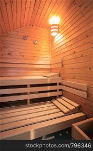sauna wooden bath steam room hot healthy life, empty interior relaxion. sauna wooden bath steam room hot healthy life, empty interior