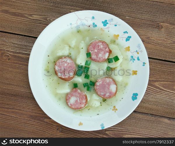 Saure Kartoffelradle - German sour soup